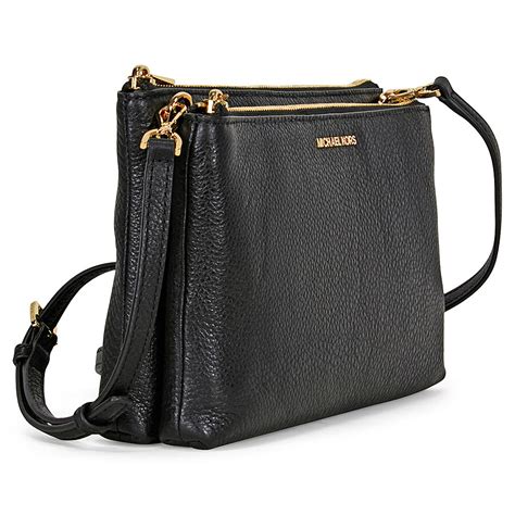 michael michael kors logo double zip crossbody|Michael Kors double zip wallet.